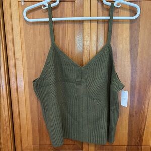 Auden Green Ribbed Sweater Pajama Top Plus Size 3X NWT Cozy Loungewear